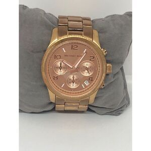 Michaek Kors MK5128 Women's Stainless Steel Analog Rose Dial Quartz Watch LB183